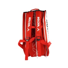 Victor Racketbag Multithermobag 9034D (Schlägertasche, 3 Hauptfächer, Schuhfach) 2024 weiss/rot